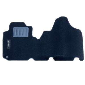 Kit 2 Tapis de sol Auto pour CITROEN JUMPY de 2007 à 2016, avec sigle JUMPY, moquette noire et clips, Neuf