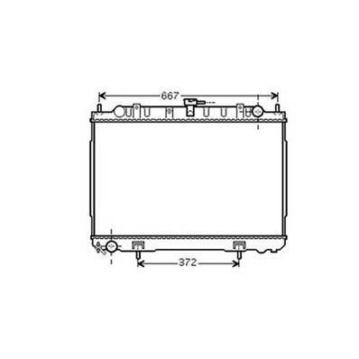 Radiateur de refroidissement moteur pour NISSAN X-TRAIL 2001-2007, OEM: 214108H800, Neuf