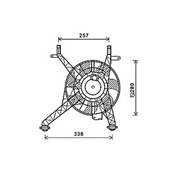 Ventilateur Radiateur moteur pour FORD B-MAX depuis 2012, OEM: 1541277, Neuf