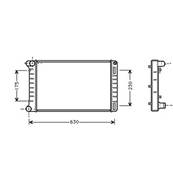 Radiateur de refroidissement moteur pour FIAT PUNTO II ph.1 1999-2003, OEM: 46778157, Neuf
