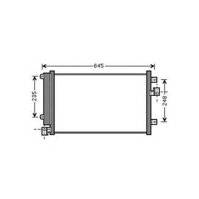 Condenseur de Climatisation pour FIAT MULTIPLA 2004-2010, OEM: 51751451, Neuf