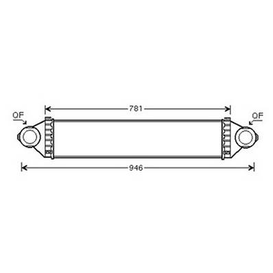 Intercooler pour MERCEDES CLASSE A 2004-2008 (W169), OEM: 1695000000, Neuf