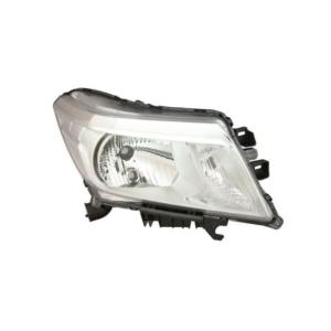 Phare droit pour NISSAN NAVARA/PATHFINDER, depuis 2015, prédéfini pour réglage électrique, H4-PY21, chromé, Neuf