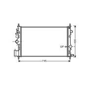 Radiateur de refroidissement moteur pour OPEL INSIGNIA I ph.1 2009-2013, OEM: 1300291, Neuf