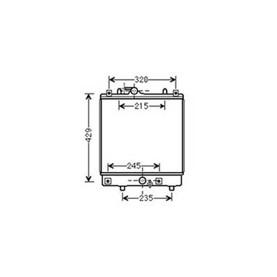 Radiateur de refroidissement moteur pour OPEL AGILA 2000-2008, OEM: 13182786, Neuf