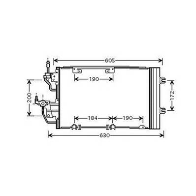 Condenseur de Climatisation pour OPEL ASTRA H 2004-2007, OEM: 13300339, Neuf
