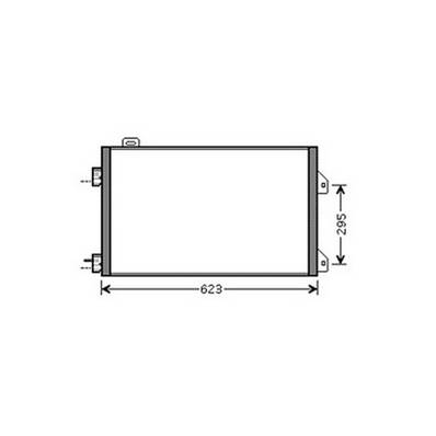 Condenseur de Climatisation pour RENAULT CLIO III ph.1 2005-2009, OEM: 8200245598, Neuf