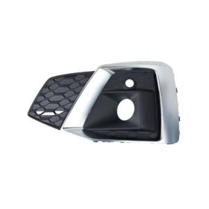 Grille gauche de Pare-chocs avant pour AUDI A5 II phase 2 depuis 2020, trou antibrouillard, moulure argentée, Mod. S-Line, Neuve