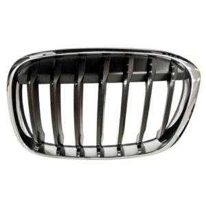 Grille radiateur avant gauche pour BMW X1 F48 depuis 2015, chromée/noire, Neuve