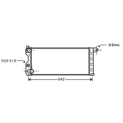 Radiateur de refroidissement moteur pour FIAT PANDA I 1986-2003, OEM: 46551216, Neuf