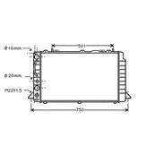Radiateur de refroidissement moteur pour AUDI 80 B4 1991-1994, OEM: 8A0121251, Neuf