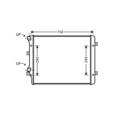 Radiateur de refroidissement moteur pour SEAT ALTEA ph.1 2004-2009, OEM: 1K0121251L, Neuf