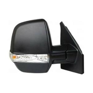 Rétroviseur droit pour FIAT DOBLO II phase 2 2015-2022, mécanique, avec feu, noire, Mod. Cargo, 2 PIN, Neuf