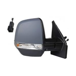 Rétroviseur droit pour FIAT DOBLO II phase 2 2015-2022, mécanique, avec feu, Mod. Cargo, 2 PIN, Neuf à peindre