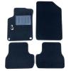 Kit 4 Tapis de sol Auto pour CITROEN C3 de 2009 à 2016, sigle C3, avec CLIPS, moquette noire, Neuf