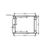 Radiateur de refroidissement moteur pour CHEVROLET KALOS 2002-2006, OEM: 96443475, Neuf