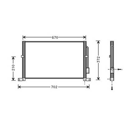 Condenseur de Climatisation pour FORD MONDEO II ph.1 2000-2003, OEM: 1671712, Neuf