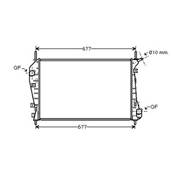 Radiateur de refroidissement moteur pour FORD MONDEO II ph.2 2003-2007, OEM: 1216262, Neuf