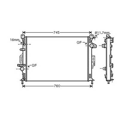 Radiateur de refroidissement moteur pour FORD C-MAX 2010-2015, OEM: 1433321, Neuf