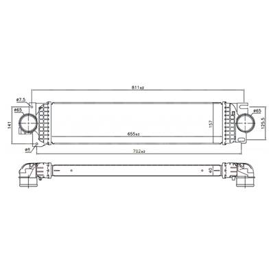 Intercooler pour FORD MONDEO IV ph.1 2014-2019, OEM: 1863334, Neuf