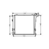 Radiateur de refroidissement moteur pour HYUNDAI i30 I ph.2 2010-2012, OEM: 253101H800, Neuf
