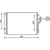 Condenseur de Climatisation pour HYUNDAI ix35 ph.1 2010-2013, OEM: 976062Y000, Neuf