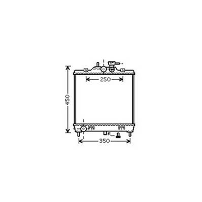 Radiateur de refroidissement moteur pour KIA PICANTO 2004-2008, OEM: 2531007000, Neuf
