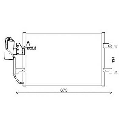 Condenseur de Climatisation pour MERCEDES CLASSE A 1997-2001 (W168), OEM: 1685000854, Neuf
