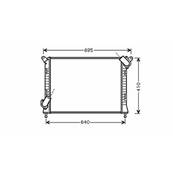 Radiateur de refroidissement moteur pour MINI ONE/COOPER R50/R53 2004-2006, OEM: 1475554, Neuf