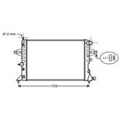 Radiateur de refroidissement moteur pour OPEL ASTRA G 1998-2004, OEM: 93177121, Neuf