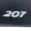 Kit 4 Tapis de sol Auto pour PEUGEOT 207 de 2006-2014, avec sigle 207, avec CLIPS, Neuf