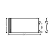 Condenseur de Climatisation pour RENAULT LAGUNA III 2007-2010, OEM: 921100002R, Neuf