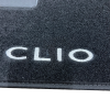 Kit 4 Tapis de sol Auto pour RENAULT CLIO II de 2001 à 2005, avec sigle CLIO, moquette noire sans CLIPS, Neuf