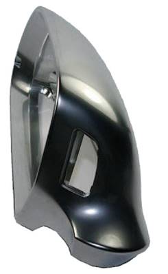 Coque rétroviseur gauche pour AUDI A4 IV ph. 1 2007-2009, Chromé en aluminium, lane assist, Neuve