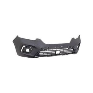 Pare-chocs avant pour RENAULT KANGOO III phase 1 depuis 2021, noir gaufré, avec emplacement antibrouillard, trous pour radar et assistance au stationnement + supports, mod. VAN, Neuf