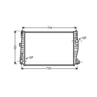 Radiateur de refroidissement moteur pour ALFA ROMEO 159 depuis 2005, OEM: 50510146, Neuf
