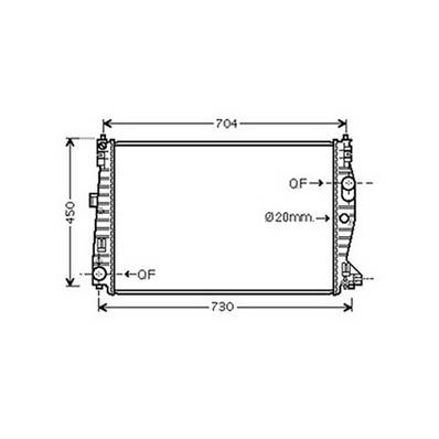 Radiateur de refroidissement moteur pour ALFA ROMEO 159 depuis 2005, OEM: 50516225, Neuf