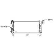 Radiateur de refroidissement moteur pour FIAT PANDA I 1986-2003, OEM: 46551216, Neuf