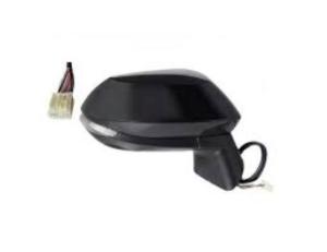 Rétroviseur extérieur droit électrique pour TOYOTA COROLLA XII 2019-2022, noir, thermique, avec feu, convexe/chromée, 6 pin, Neuf