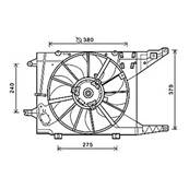 Ventilateur Radiateur moteur pour DACIA LOGAN I ph.1 2005-2008, OEM: 6001550562, Neuf