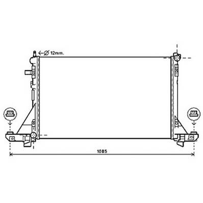 Radiateur de refroidissement moteur pour RENAULT MASTER III ph.1 2010-2014, OEM: 214005447R, Neuf