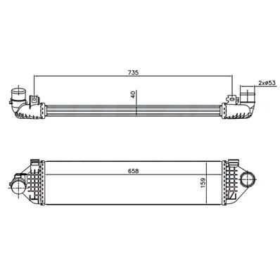 Intercooler pour FORD GALAXY II ph.1 2006-2010, OEM: 1721229, Neuf