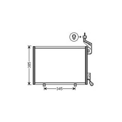 Condenseur de Climatisation pour FORD FIESTA Mk6 ph.1 2008-2012, OEM: 1717508, Neuf