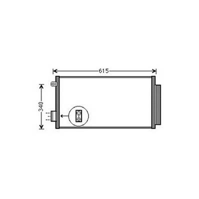 Condenseur de Climatisation pour FIAT 500L ph.1 2012-2017, OEM: 51887906, Neuf