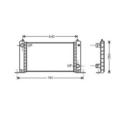 Radiateur de refroidissement moteur pour FIAT STILO 2001-2003, OEM: 51735217, Neuf