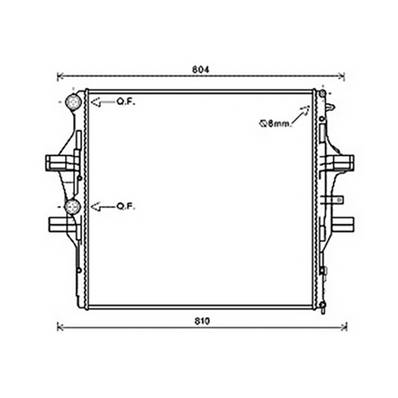 Radiateur de refroidissement moteur pour IVECO DAILY 2011-2014, OEM: 5801255814, Neuf