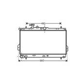 Radiateur de refroidissement moteur pour HYUNDAI MATRIX 2001-2008, OEM: 2531017002, Neuf
