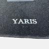 Kit 3 Tapis de sol Auto pour TOYOTA YARIS THERMIQUE III, 2011-2020, avec sigle YARIS, moquette noire et clips, Neuf