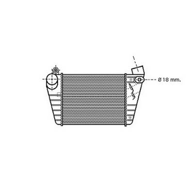 Intercooler pour SKODA FABIA I ph.1 2000-2004, OEM: 6Q0145804A, Neuf