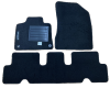 Kit 4 Tapis de sol Auto pour CITROËN C4 PICASSO II, 2013-2016, avec sigle C4 PICASSO, moquette noire et clips, Neuf